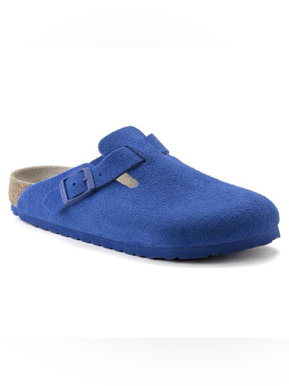 Birkenstock Ultra Blue Boston Suede Leather Men’s Sz 10 BNWB - Picture 3 of 10
